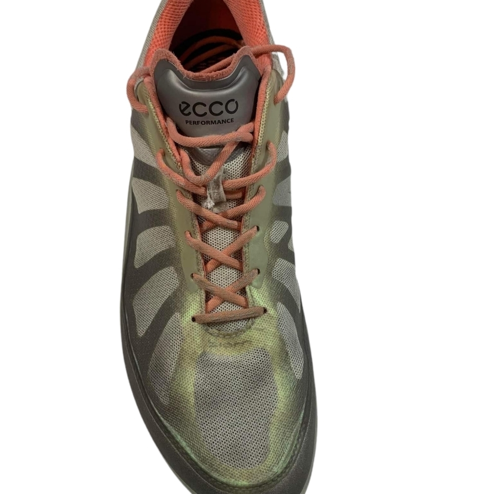 ECCO Biom Performance Sneakers Size 39 US 8.5 Gray/Coral Running Training Shoes - Picture 5 of 9